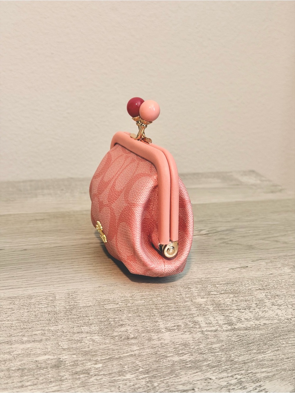 Coach Kiss Lock Coin Pouch - Picture 3 of 7